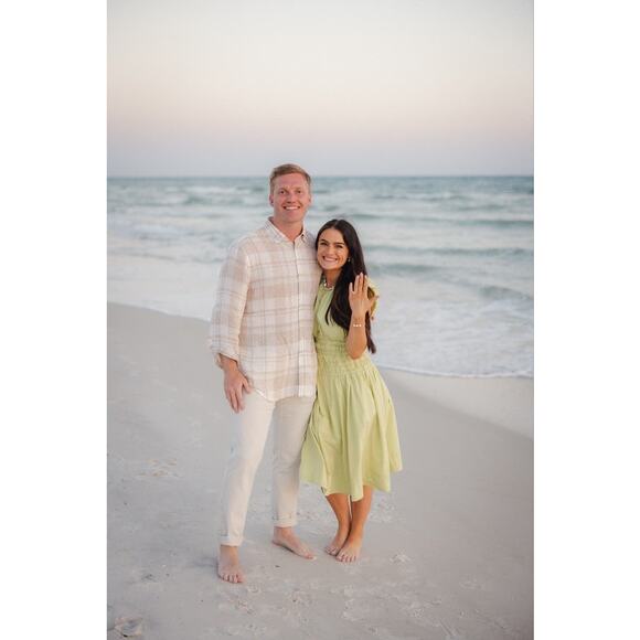 EDUN CHOI X RTR Neon Green 100% Cotton Scoop Neck Poplin Midi Dress Size 2 - Picture 15 of 15